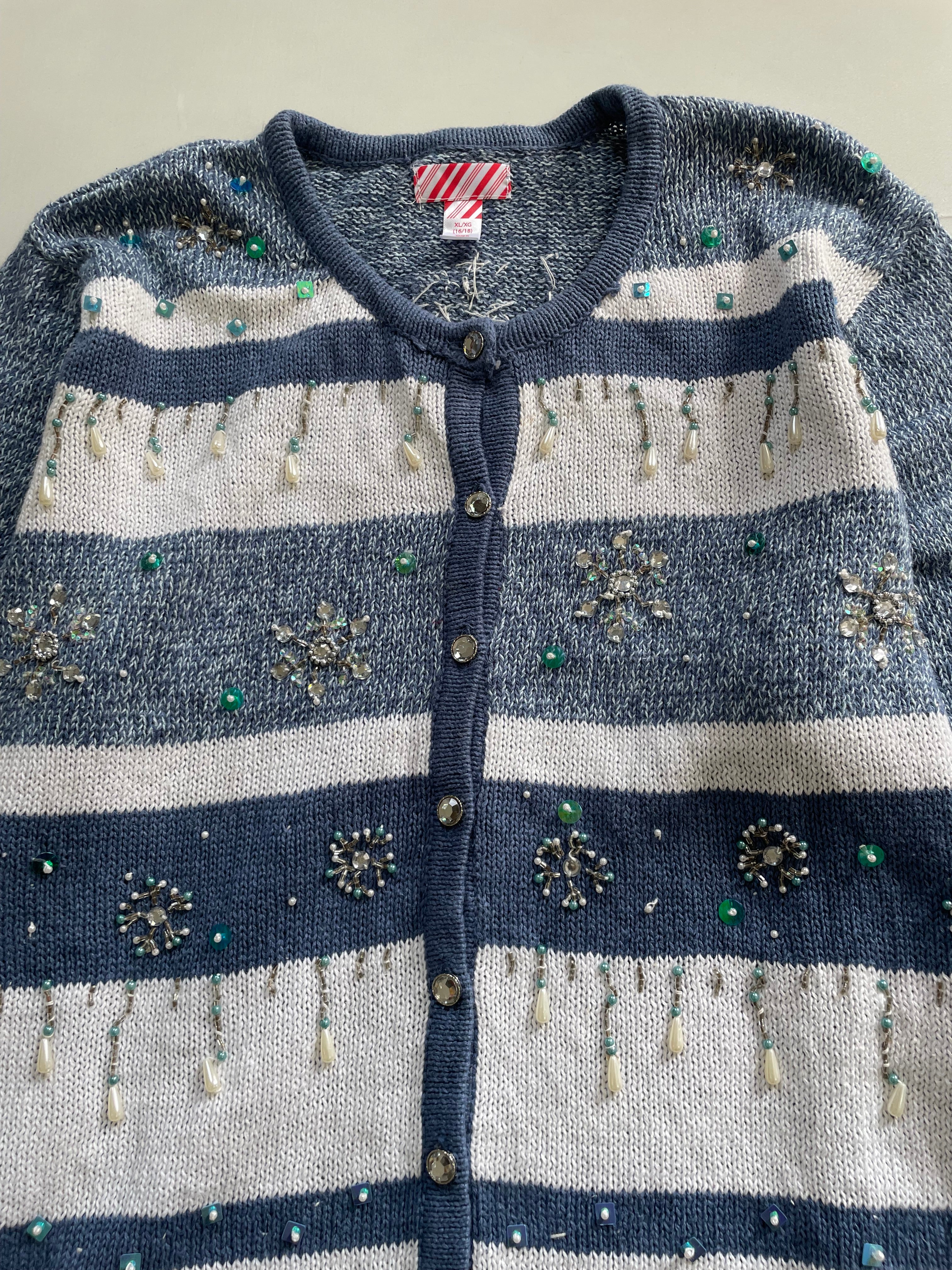 Vintage Hand Embroidered Sweater-Bust 44 - Image 2