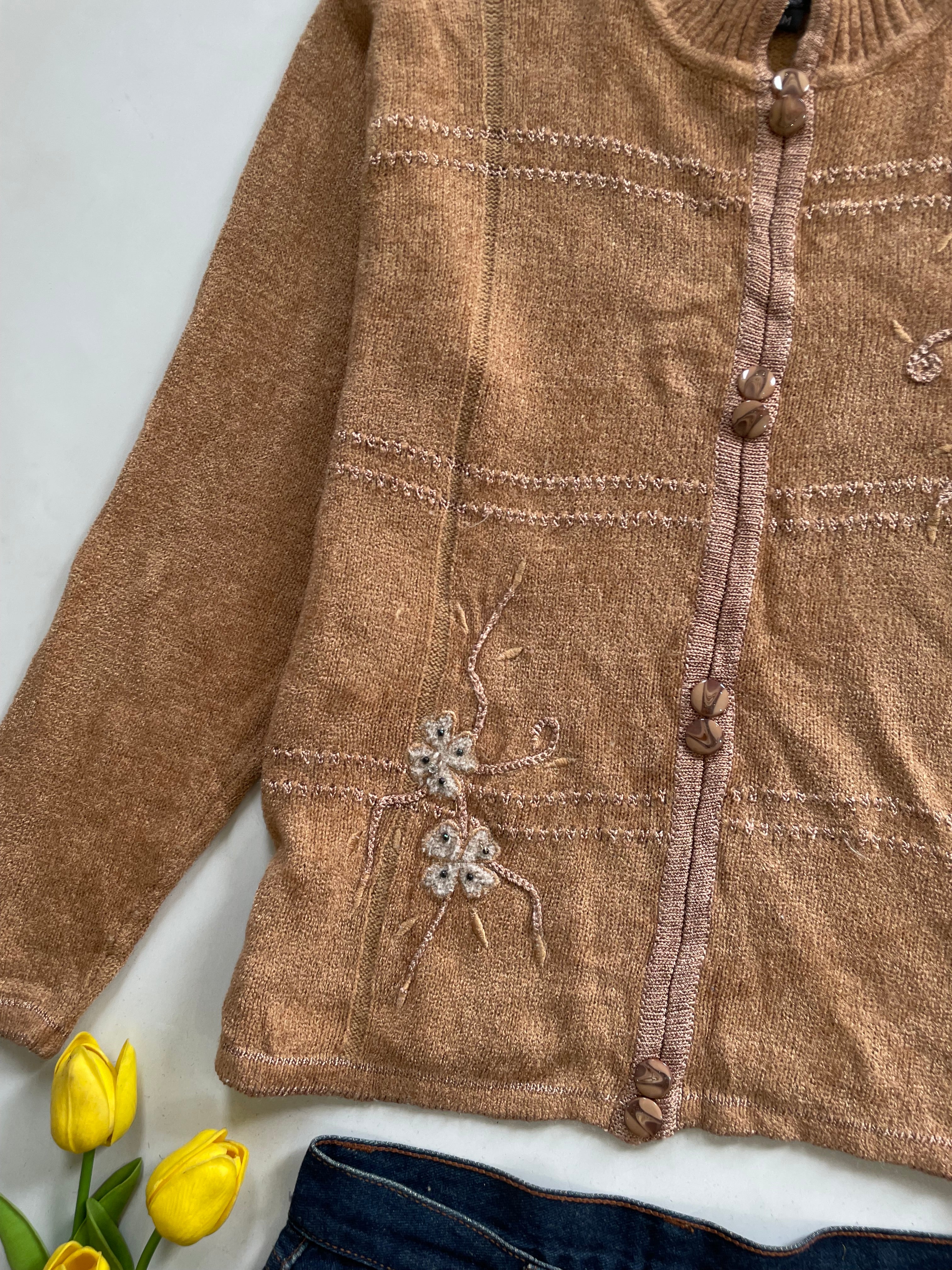 Vintage Embroidered Sweater-Bust 38 - Image 3