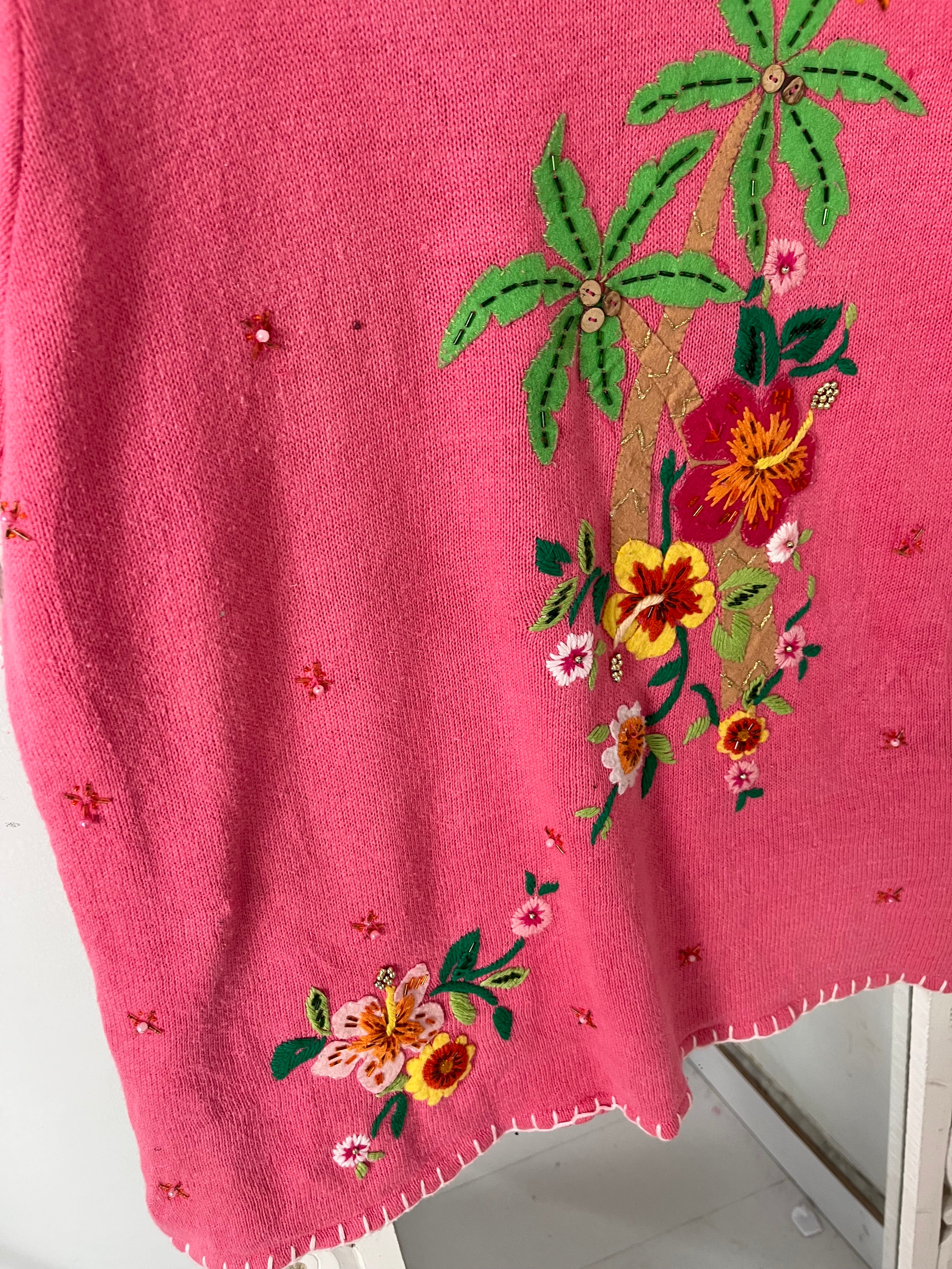 Vintage Embroidered Sweater Vest-Bust 48 - Image 3