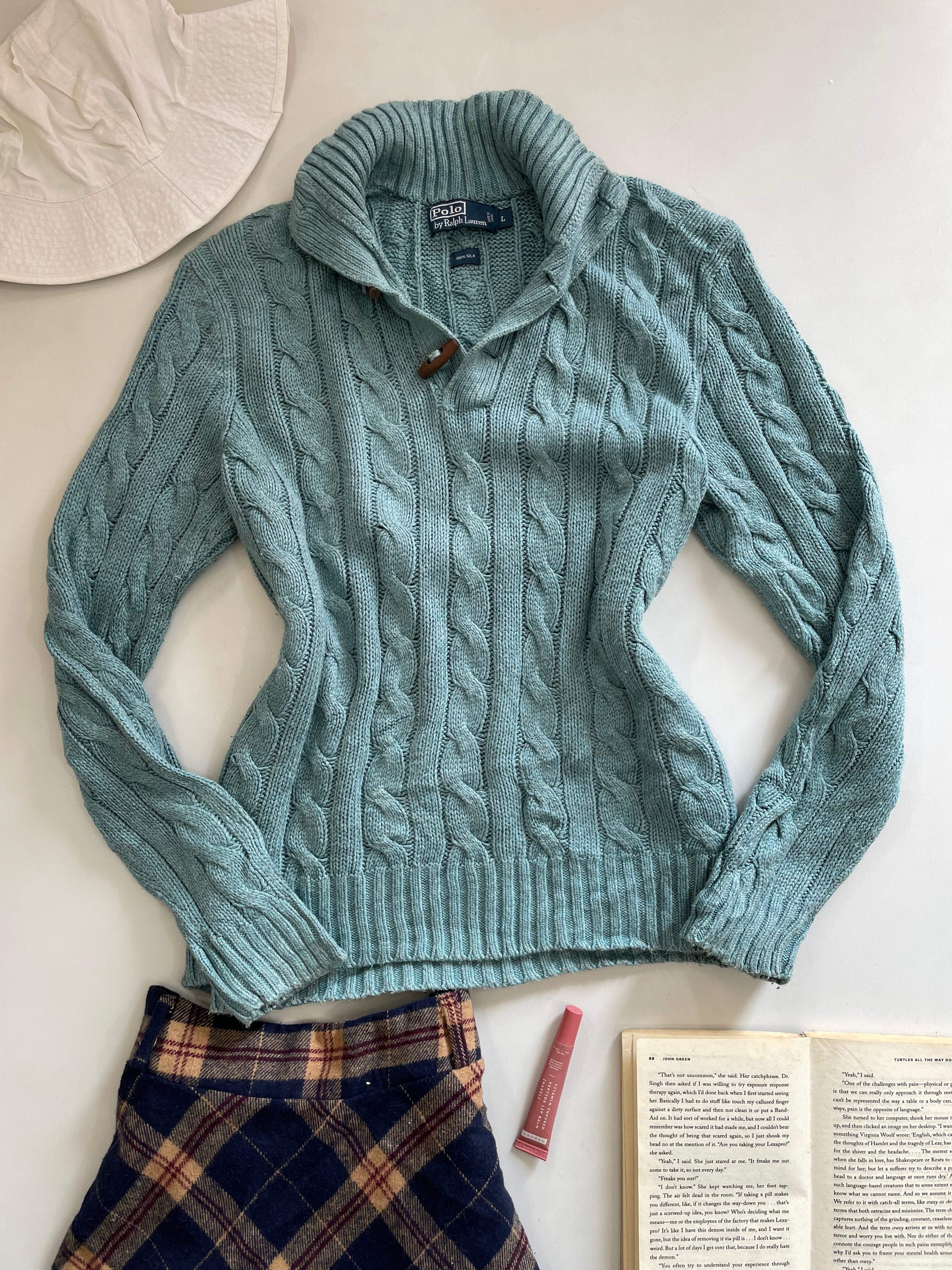 Vintage Ralph Lauren 100% Silk Sweater-Chest 42