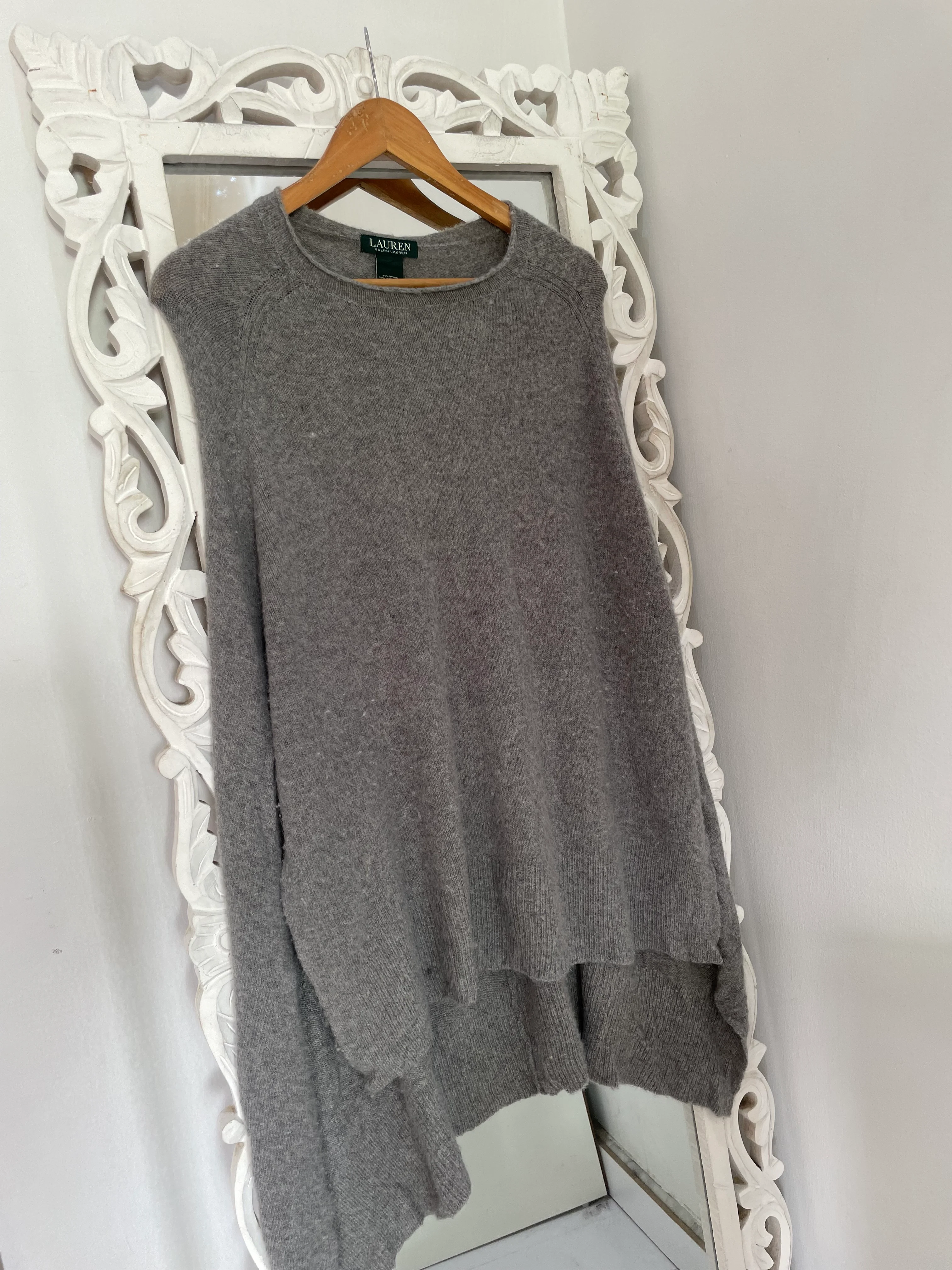 Vintage Lambswool Ralph Lauren Poncho Sweater Freesize