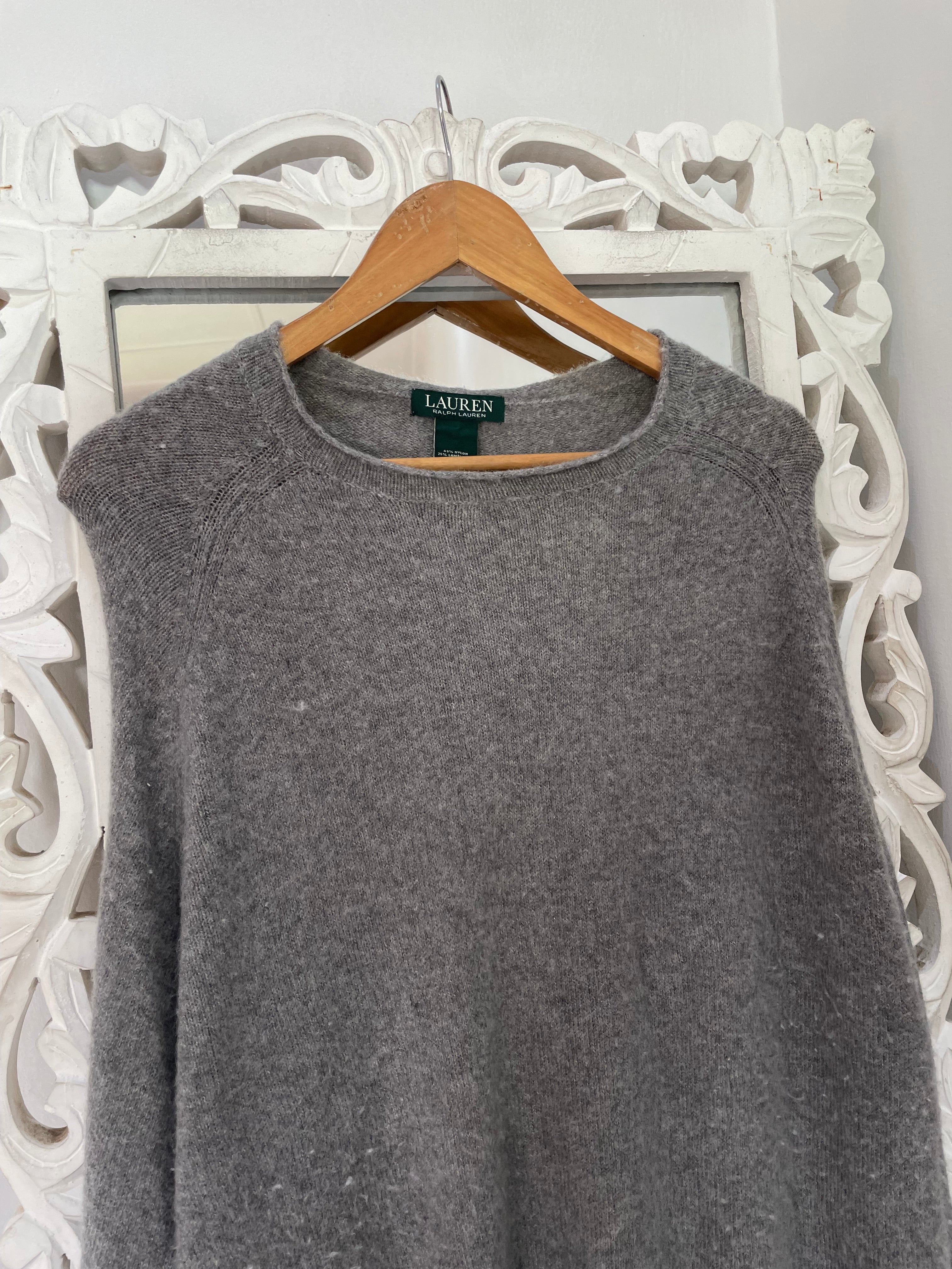 Vintage Lambswool Ralph Lauren Poncho Sweater Freesize - Image 2