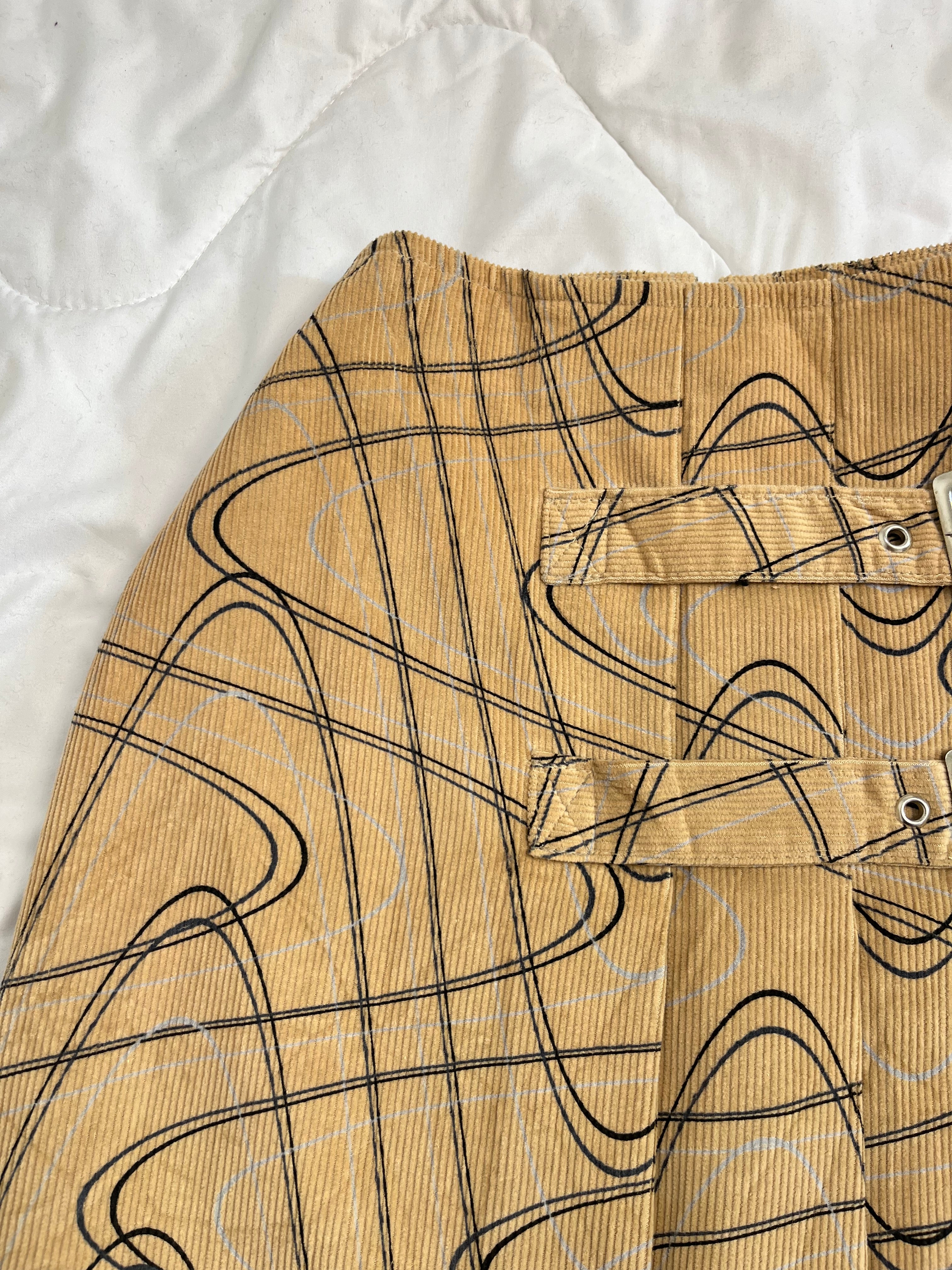 Rafthi Vintage Corduroy Skirt-Waist 28 - Image 2