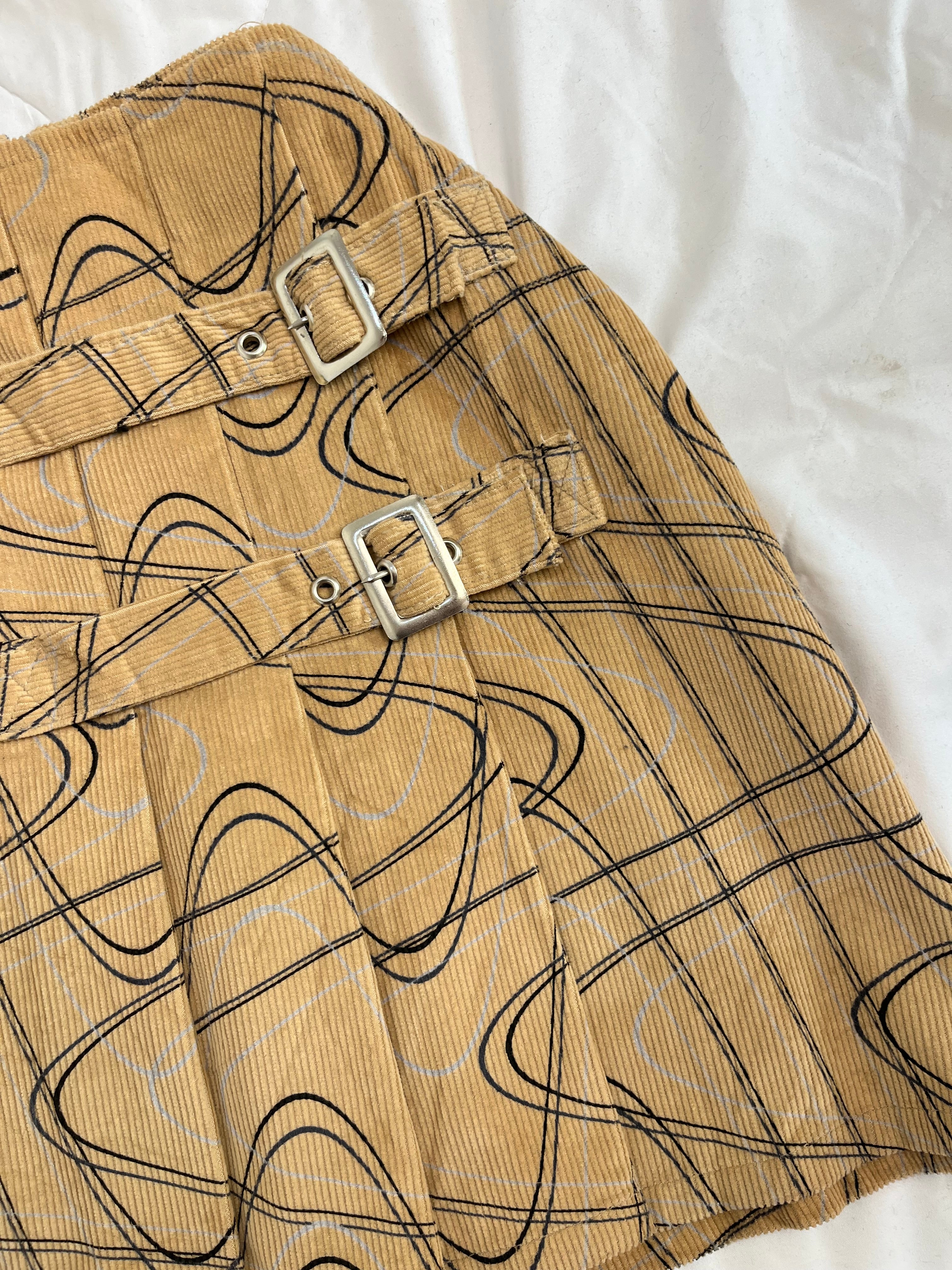 Rafthi Vintage Corduroy Skirt-Waist 28 - Image 3
