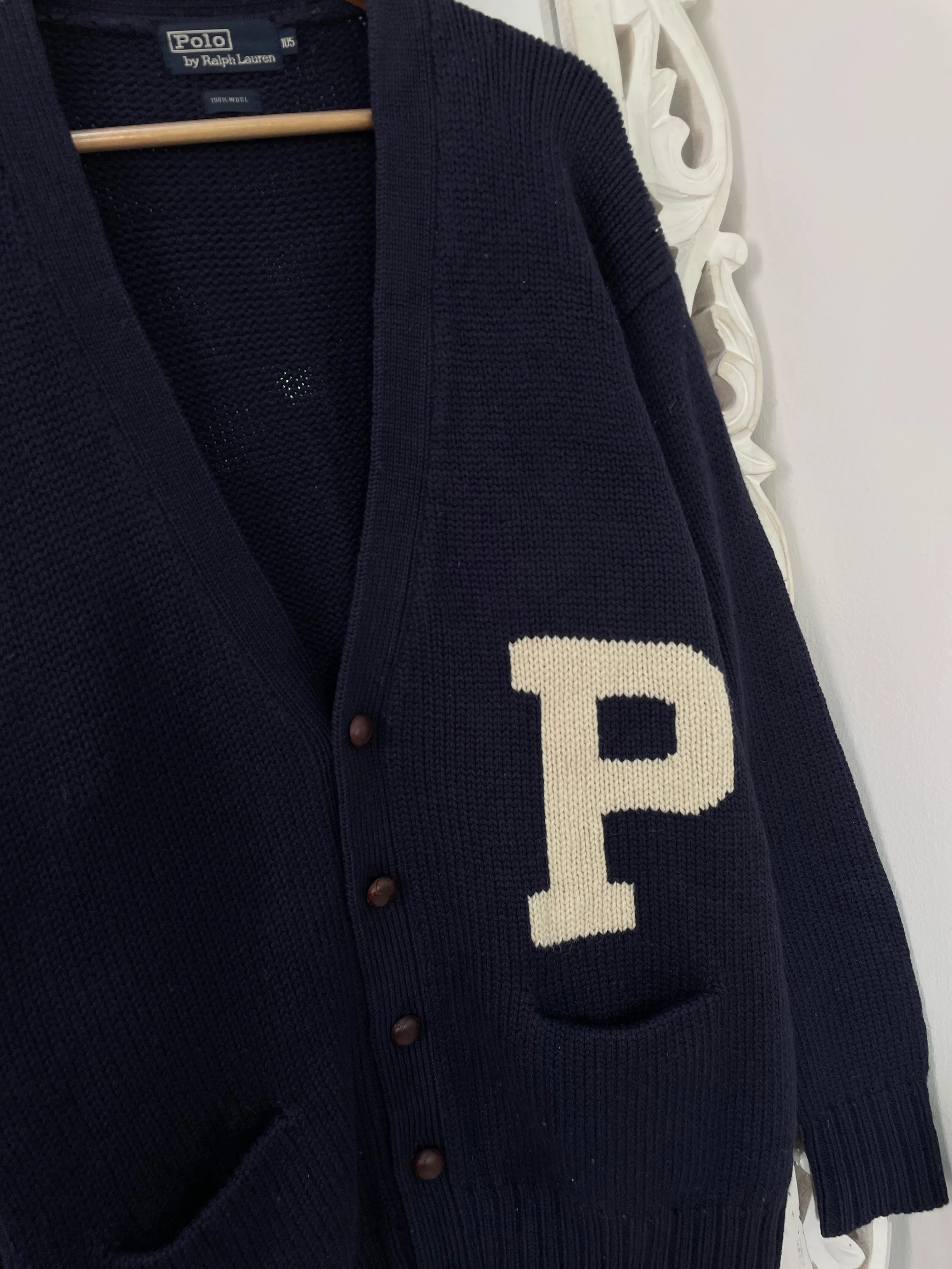 Ralph Lauren 100% Lamb's Wool Vintage Sweater-Bust 50 - Image 3