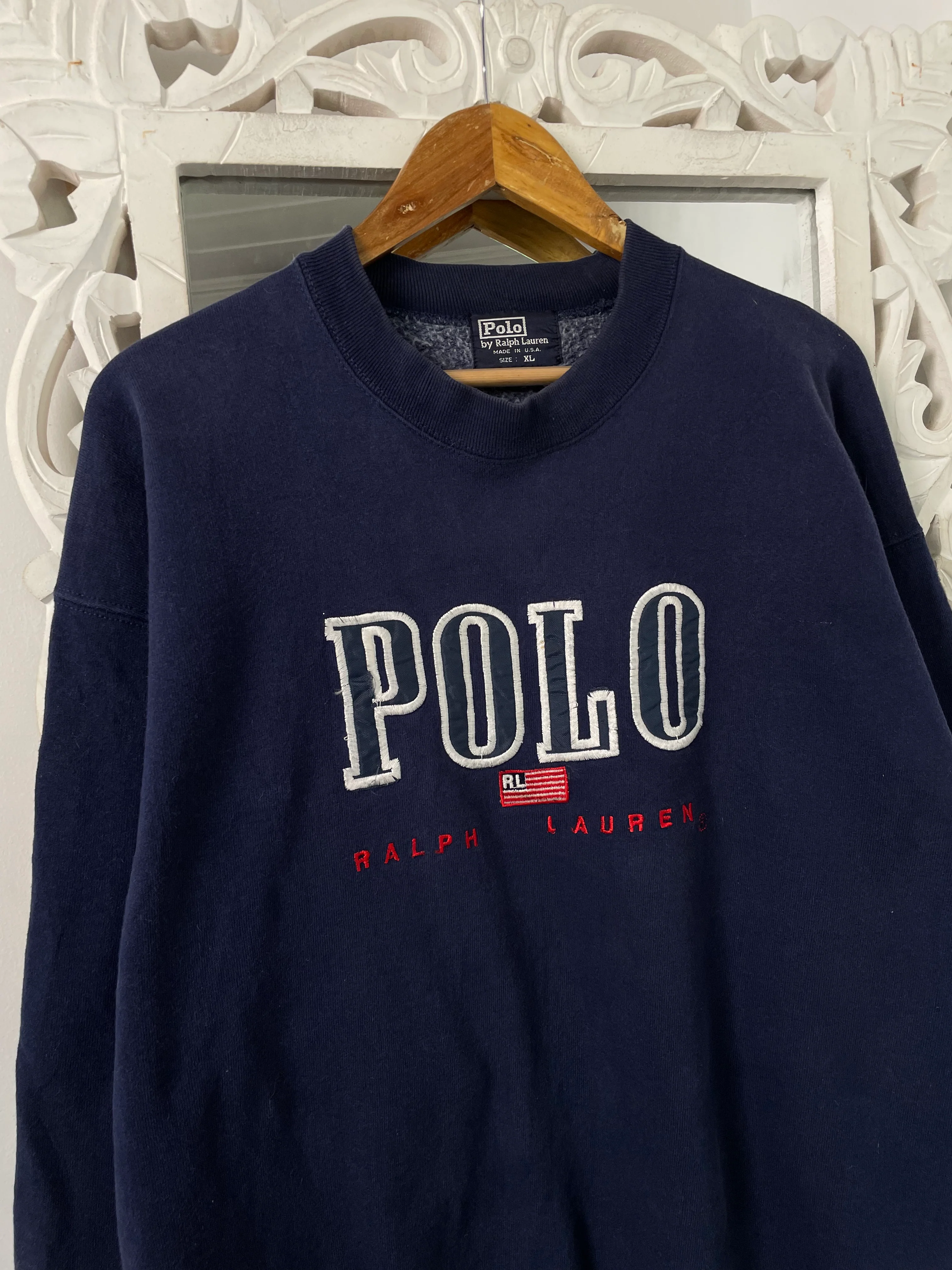 Ralph Lauren Inner Fleece Vintage Sweatshirt-Bust 52 - Image 3
