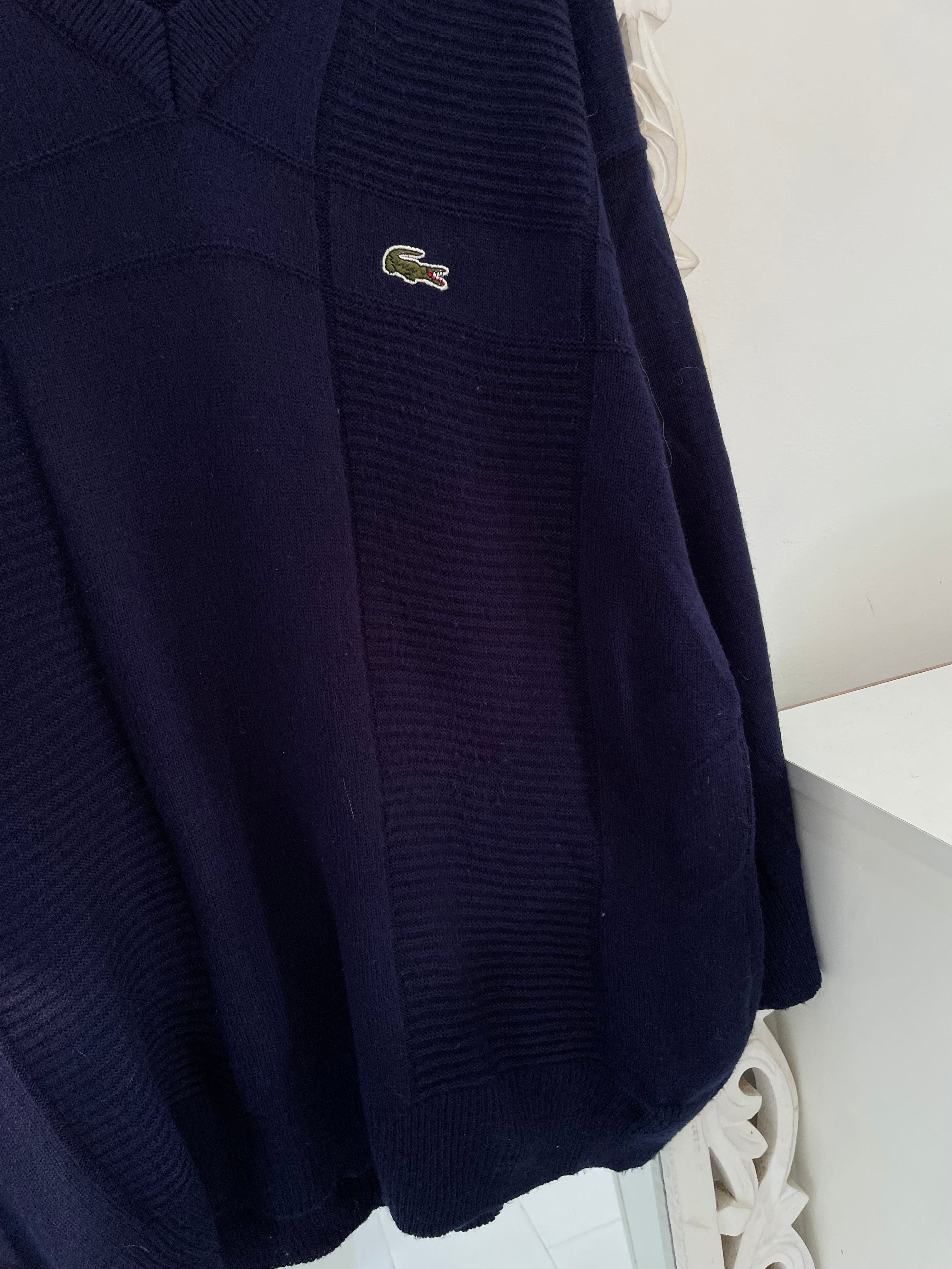 Lacoste Vintage Blue Sweater-Bust 48 - Image 3