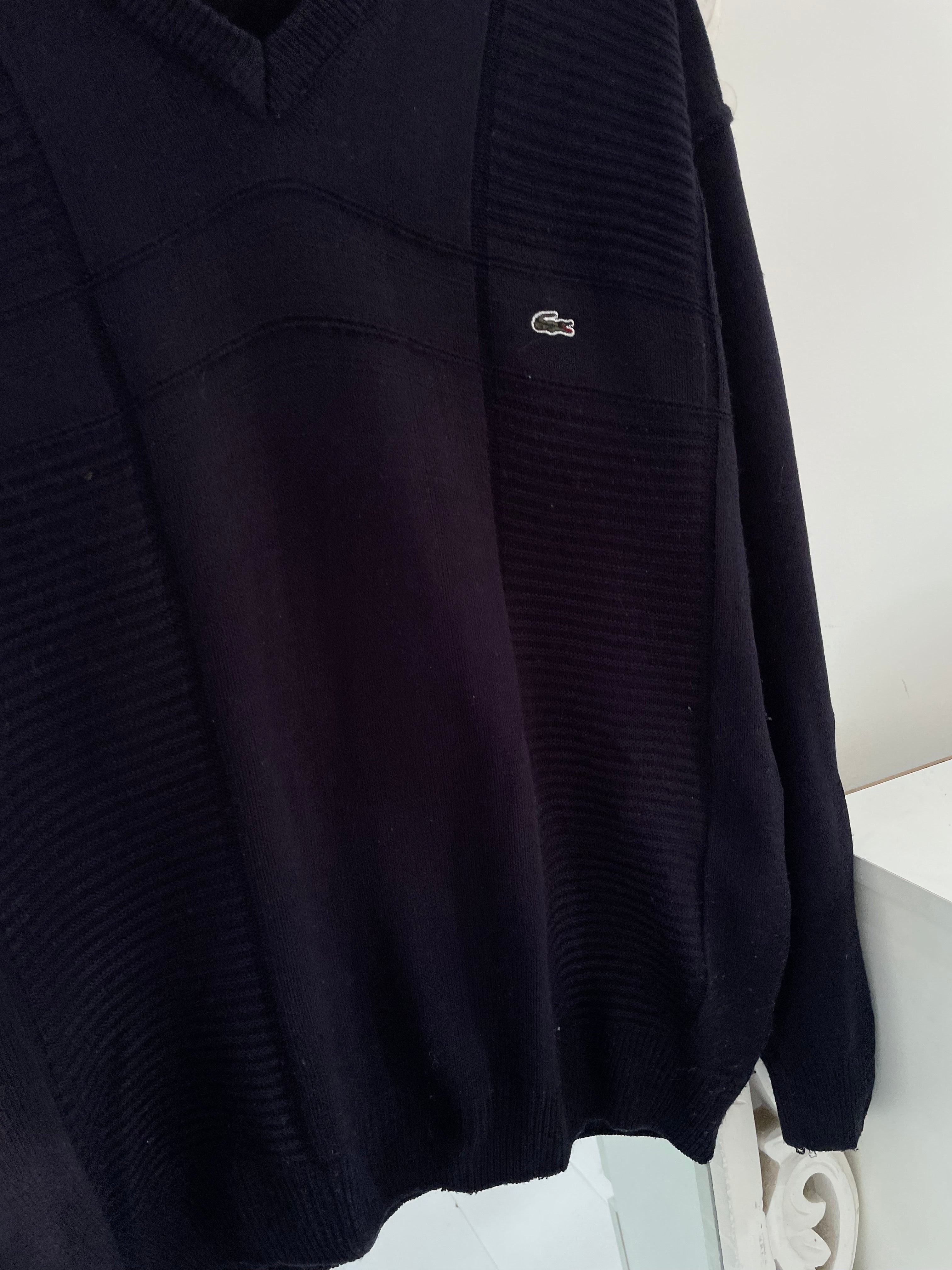 Lacoste Vintage Deep Blue Sweater-Bust 44 - Image 3