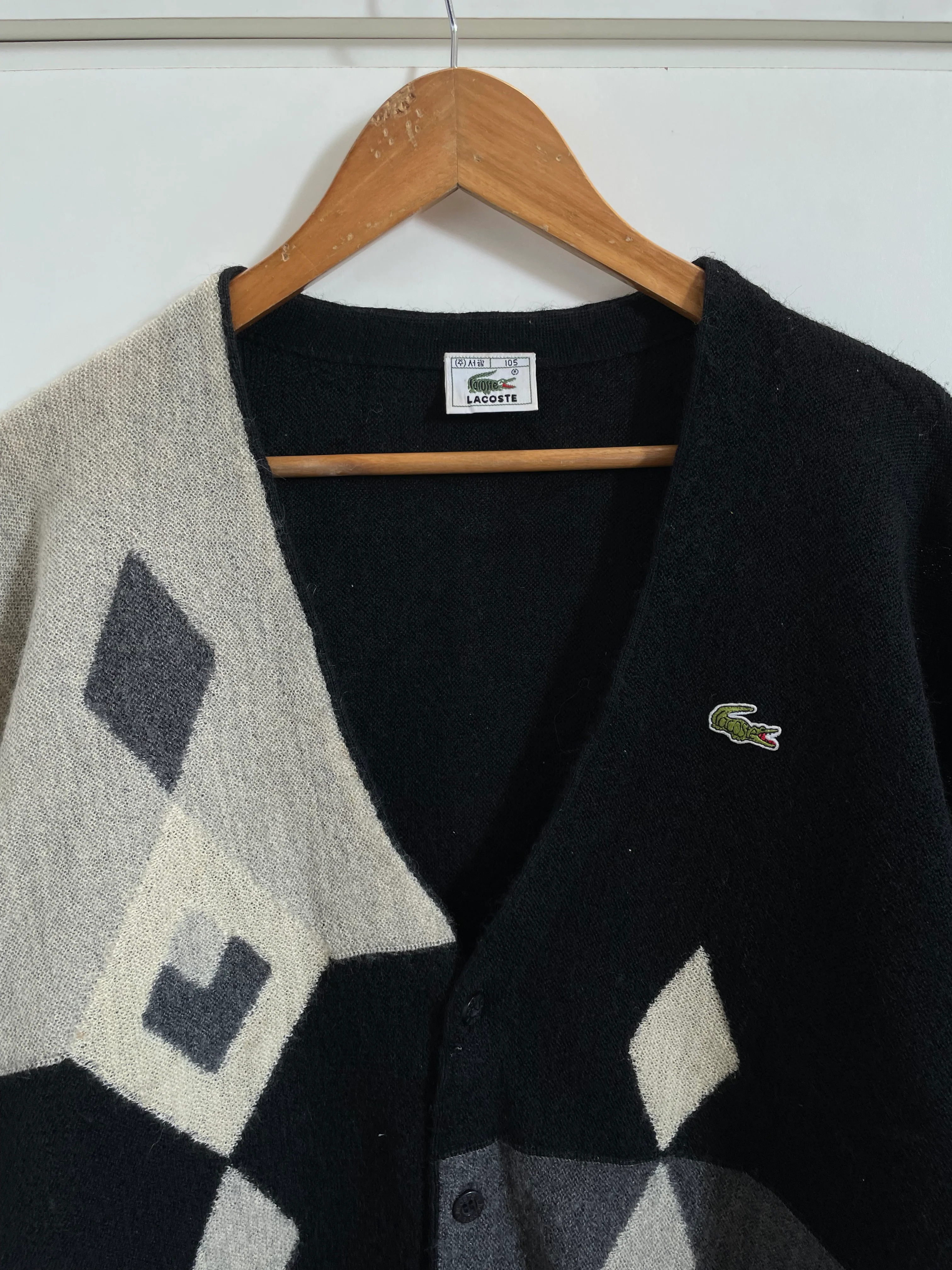 Lacoste Vintage Pure New Wool Sweater-Chest 50 - Image 2