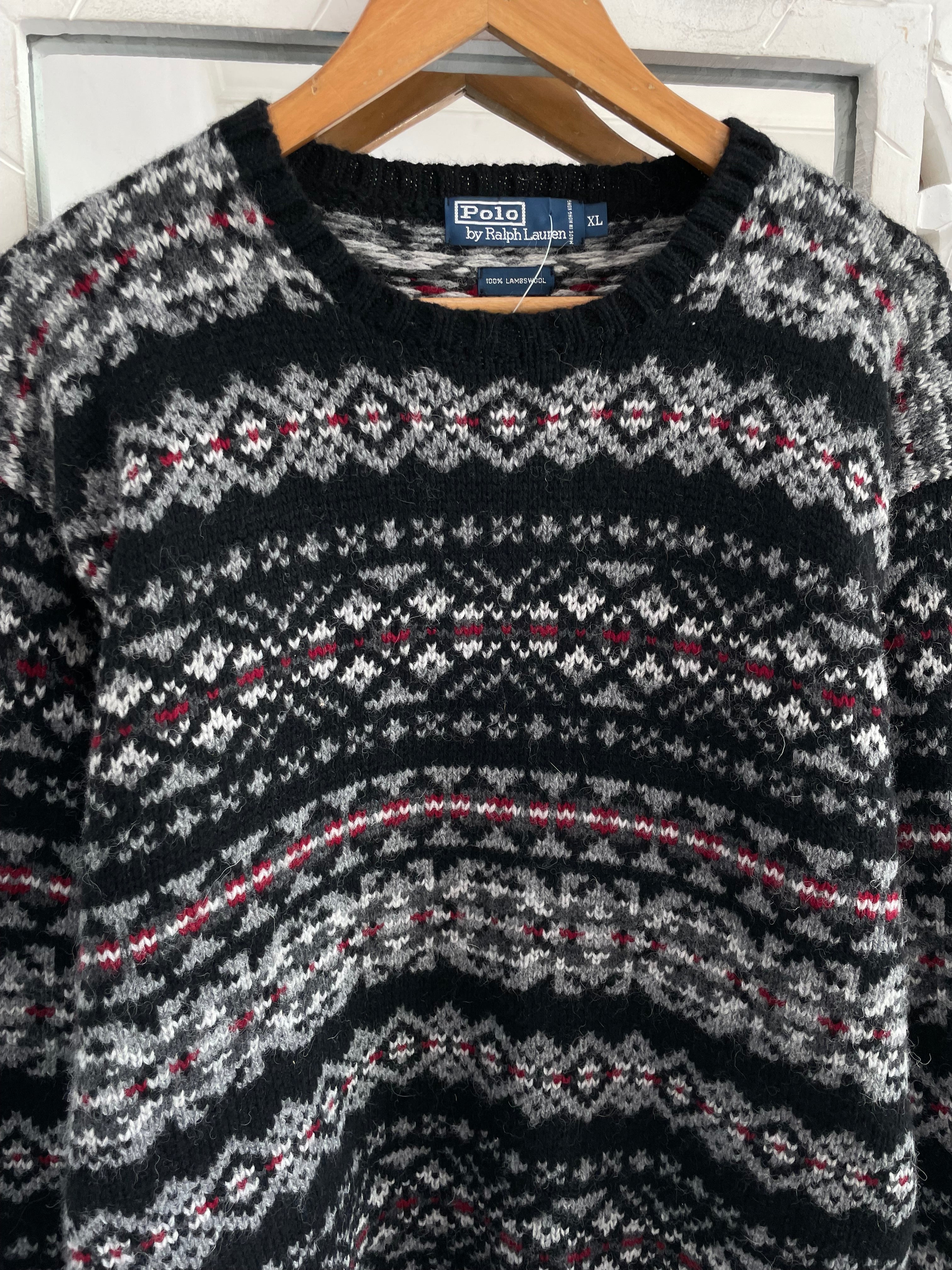 Vintage Ralph Lauren 100% Lambswool Sweater-Chest 52 - Image 2