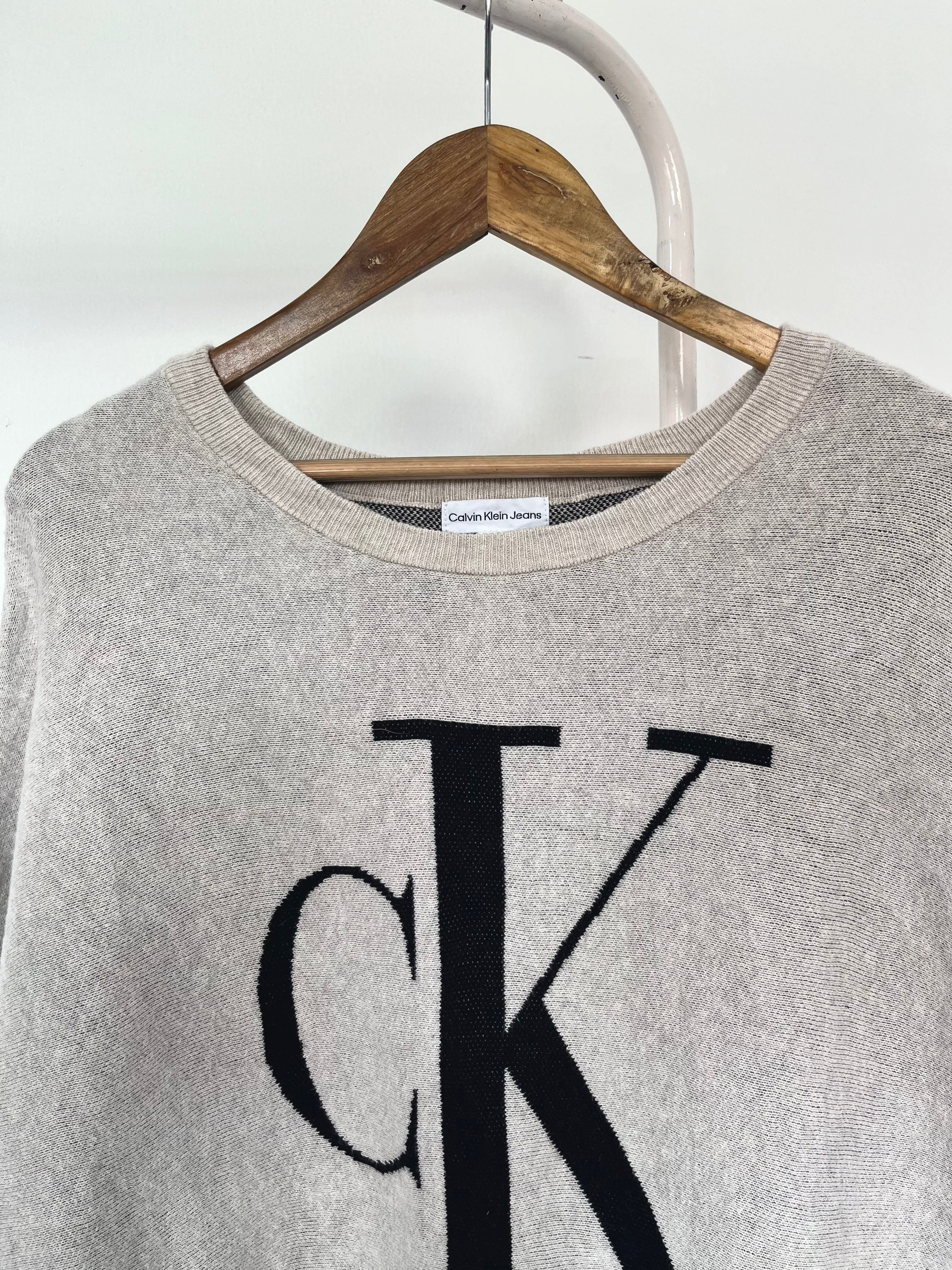 Vintage Calvin Klein Baggy Sweater-Chest 44 - Image 3
