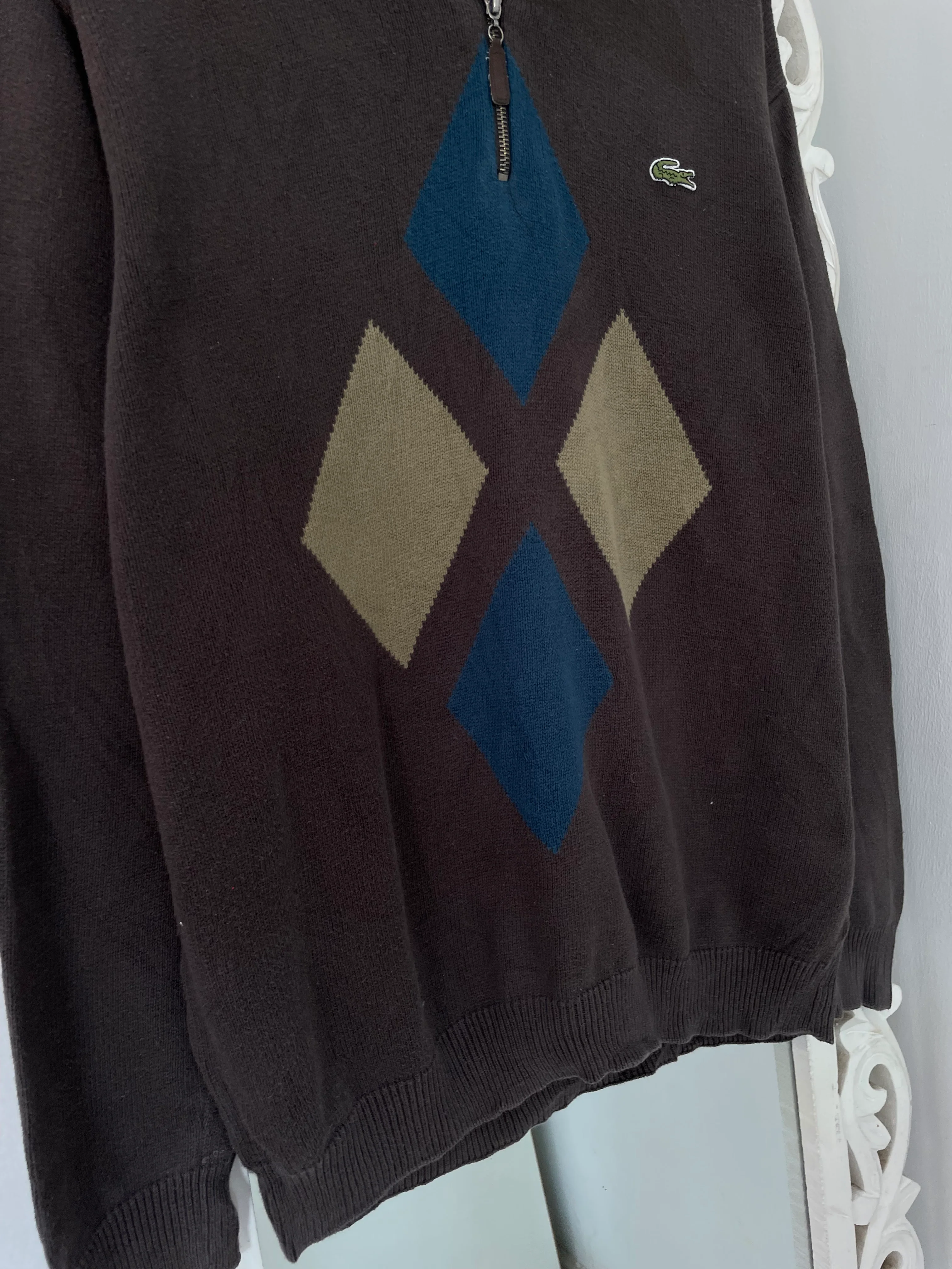 Lacoste Vintage Sweater-Chest 46 - Image 3