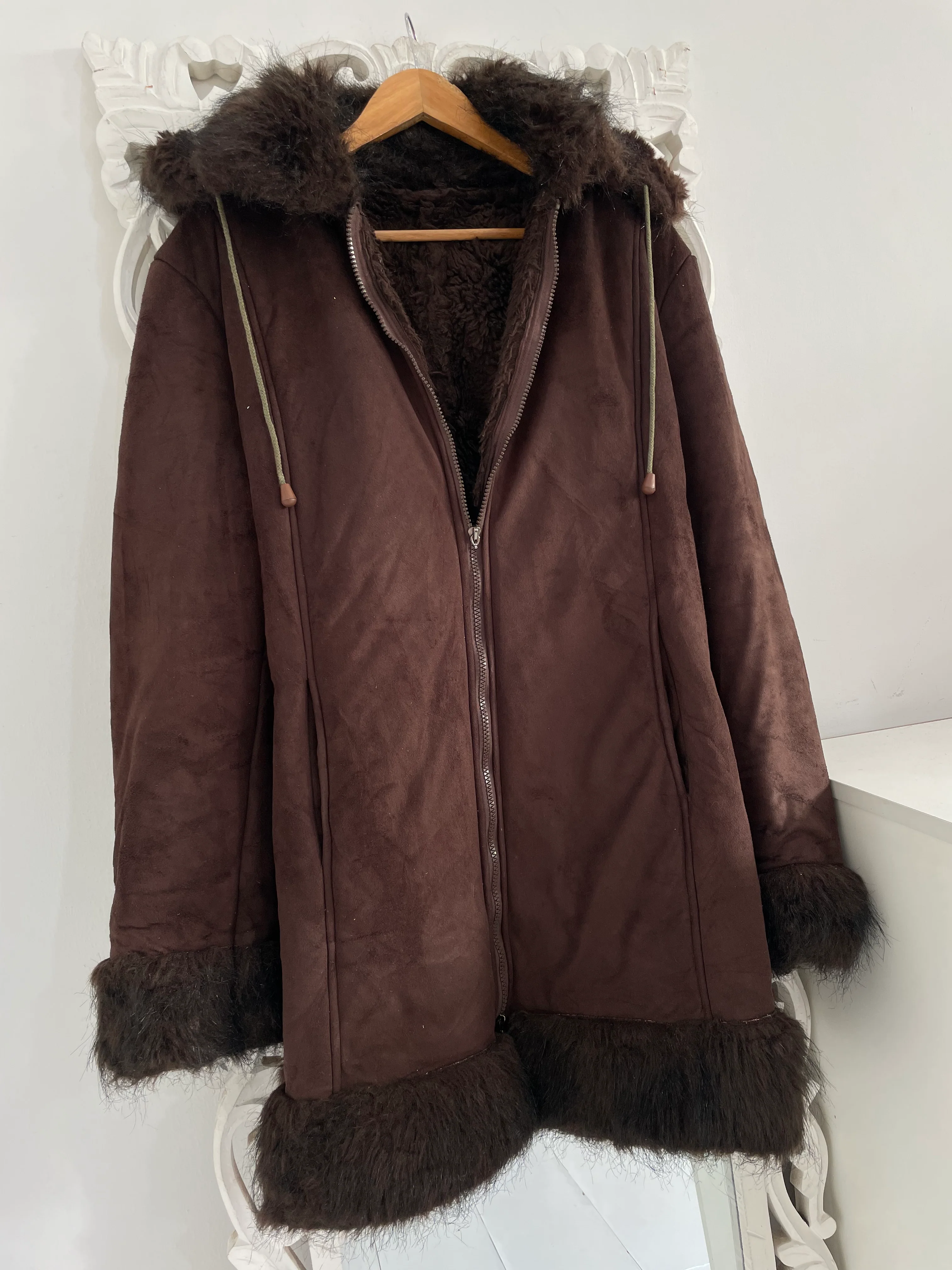 Vintage Thick Sherpa Coat-Chest 44
