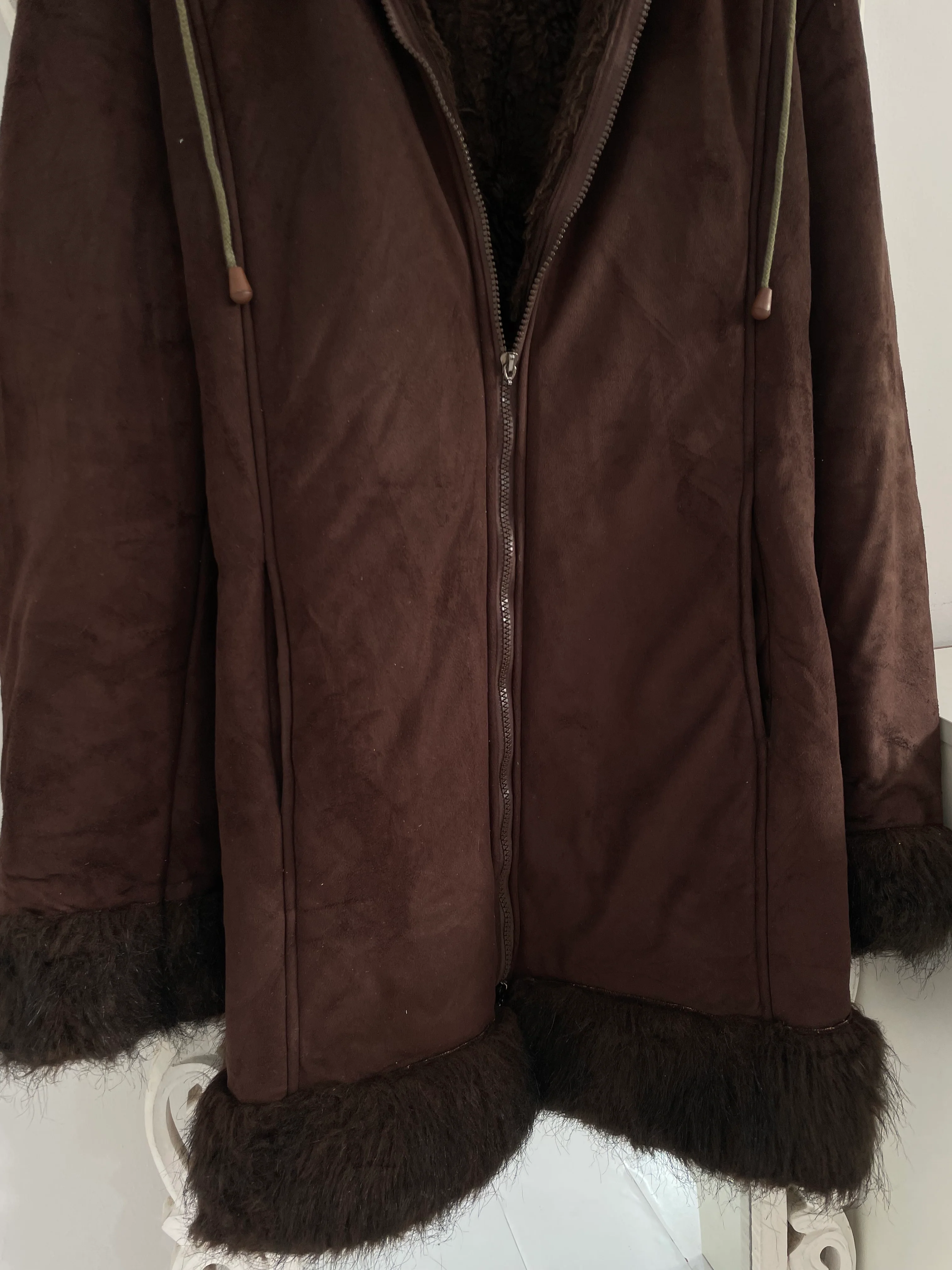 Vintage Thick Sherpa Coat-Chest 44 - Image 2