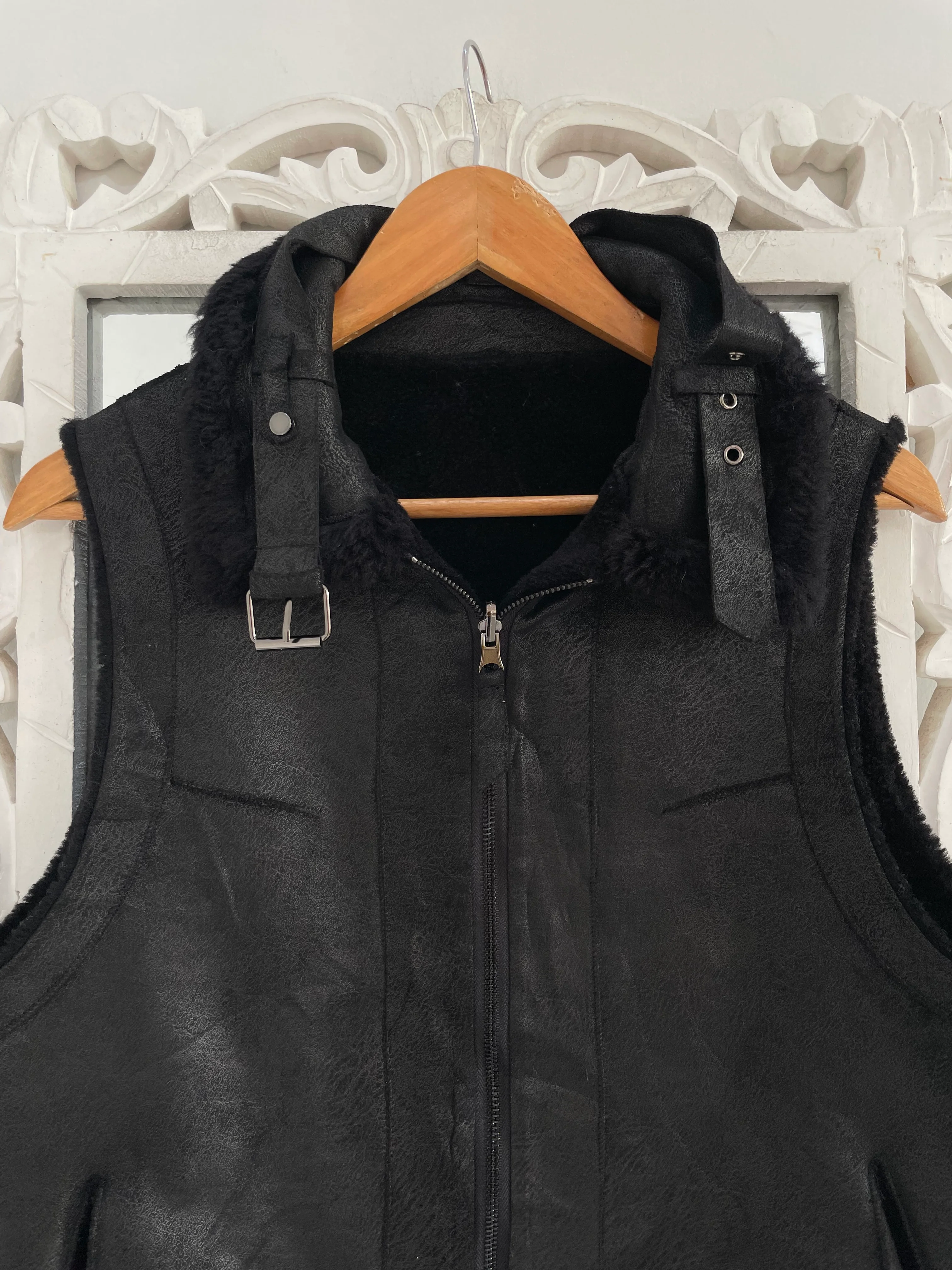 Vintage Thick Sherpa Coat-Chest 40 - Image 2