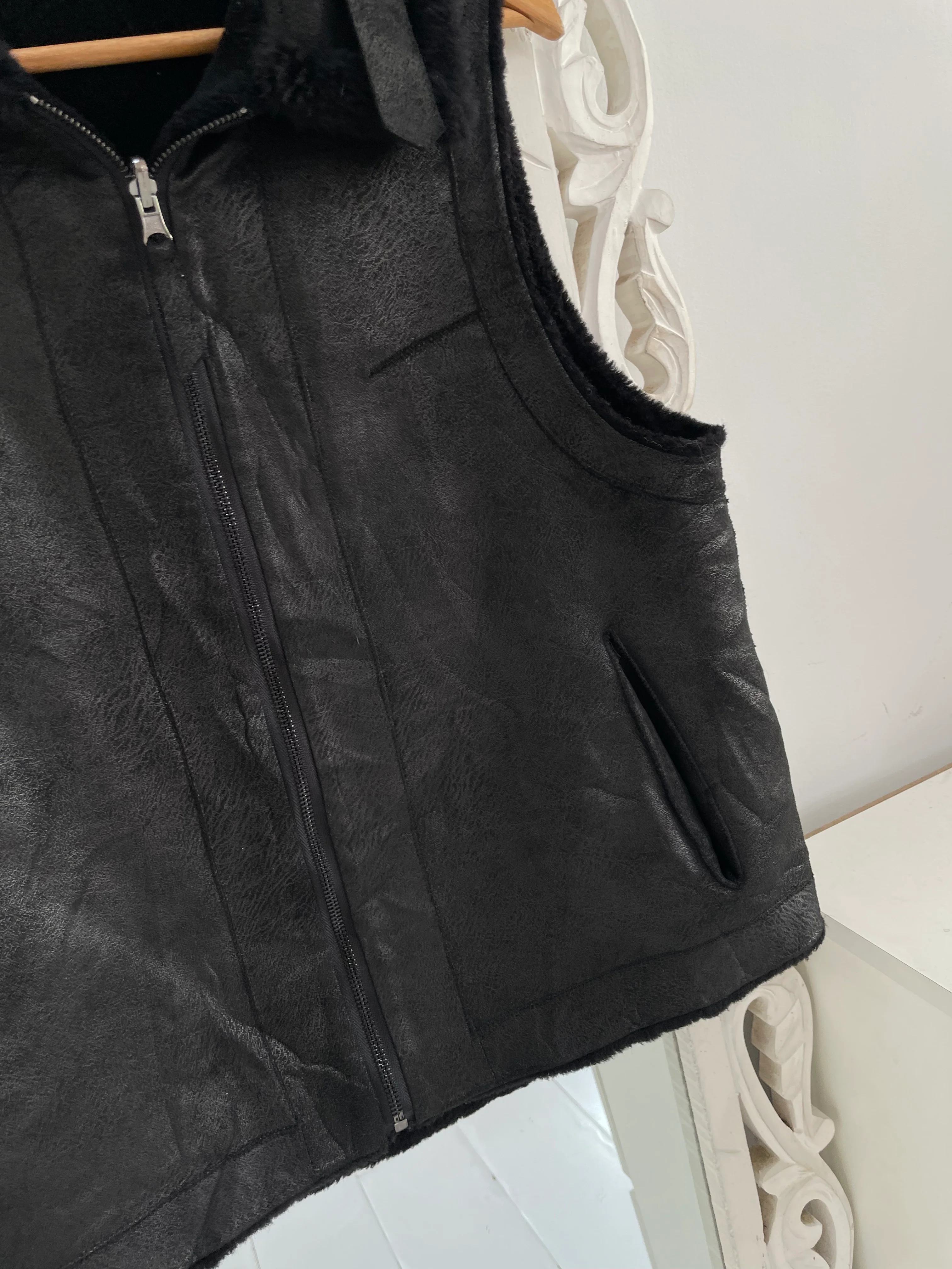 Vintage Thick Sherpa Coat-Chest 40 - Image 3
