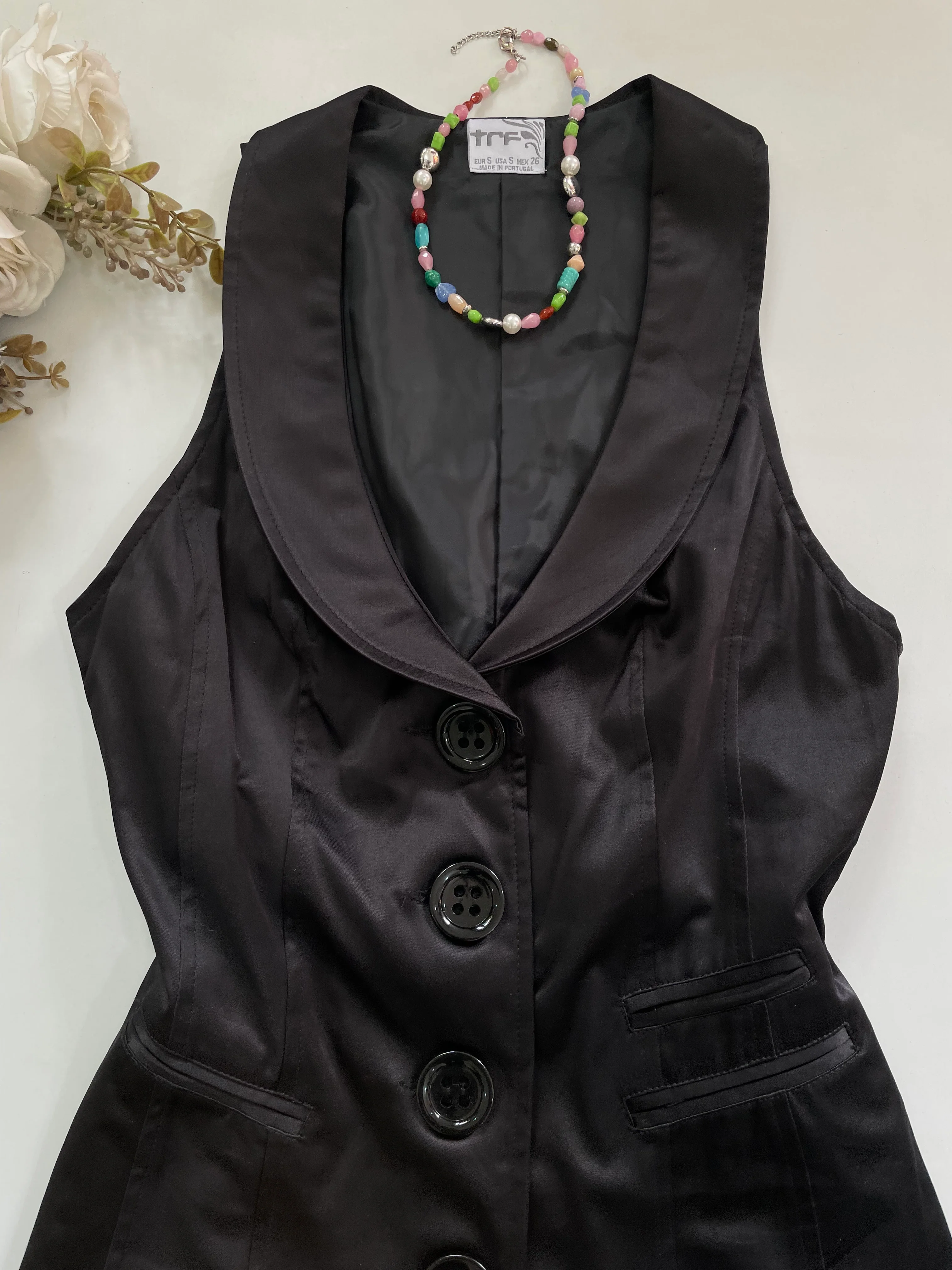 Zara Trafuluc Vintage Waistcoat-Bust 32 - Image 2