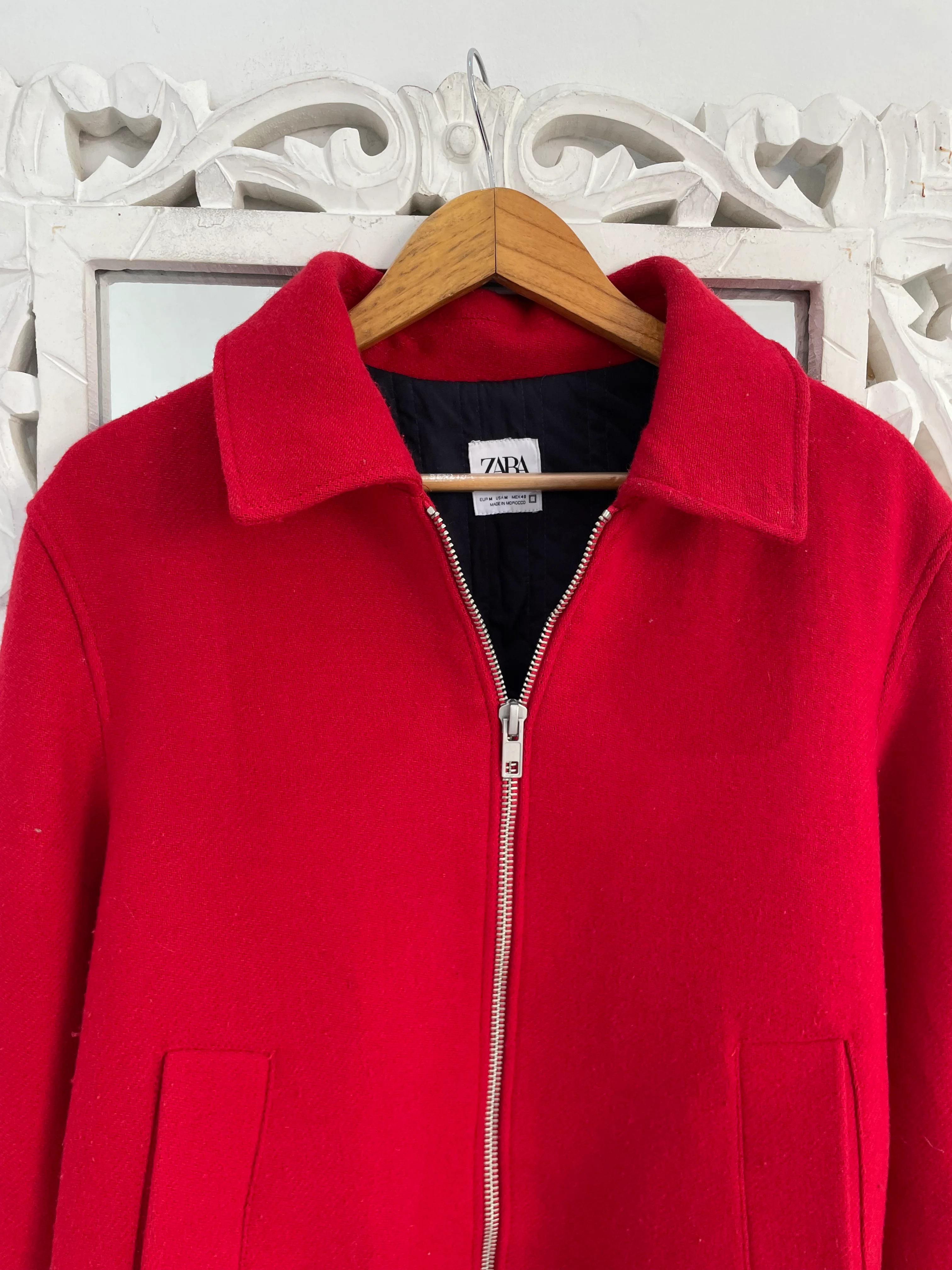Zara Warm Tweed Super Thick Jacket-Bust 44 - Image 2