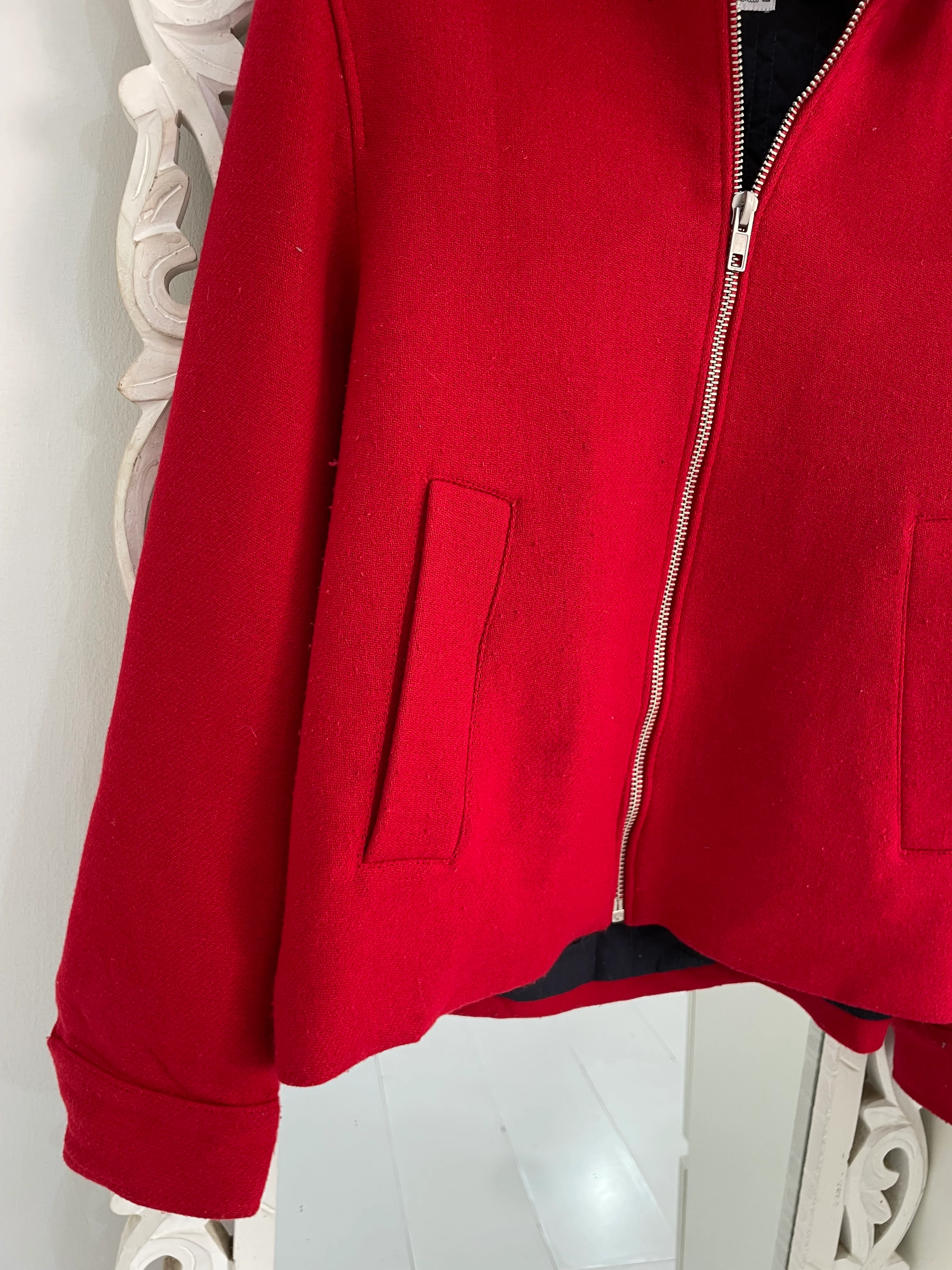 Zara Warm Tweed Super Thick Jacket-Bust 44 - Image 3